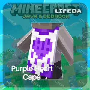 МАЙНКРАФТ ⛏️【Purple Heart Cape】🏗️СКИН • ТВИЧ ДРОПЫ / ДРОПСЫ • JAVA & BEDROCK•GLOBAL 1